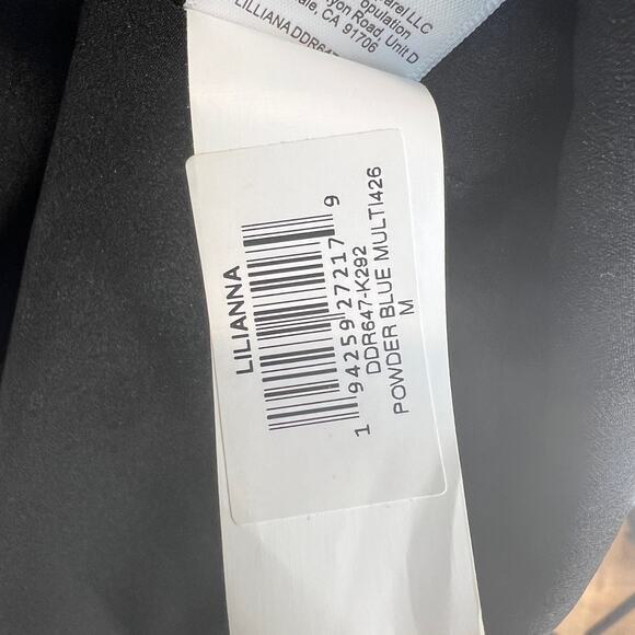 Dress the Population Liliana Puff-Sleeve 3D Floral Dress Mini Black - Picture 5 of 9